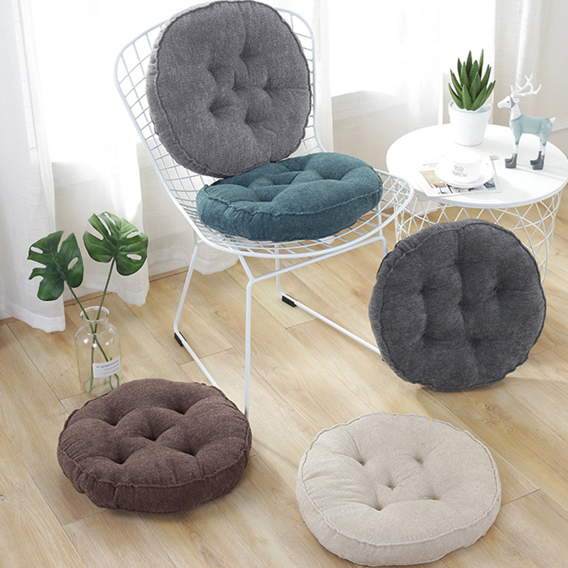Big Hippo Chair Pads Square Chair Cushion with Ties Soft Thicken Seat Pads Cushion Pillow for Office,Home Or Car Sitting