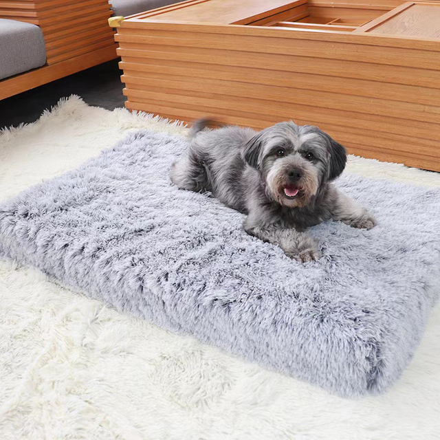 Dog Bed Crate Pad for Large Dogs, Plush Soft Pet Beds, Washable Anti-Slip Bed for Large Medium Small Dogs And Cats,Dog Mats for Sleeping, Fluffy Kennel Pad