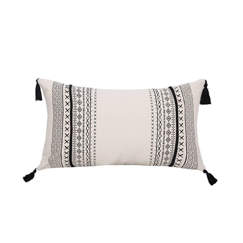Boho Black And White Printed Cushion Covers