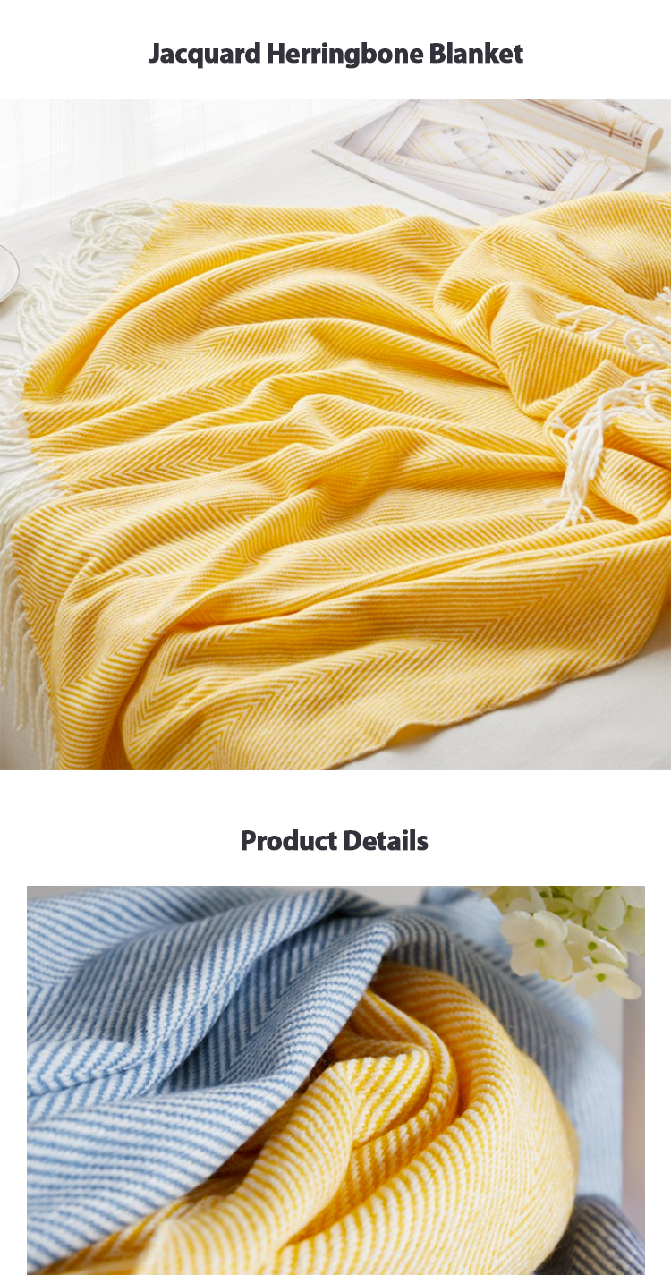 Boho Throw Blankets Outdoor Woven Tassel Blankets, Super Soft Cozy