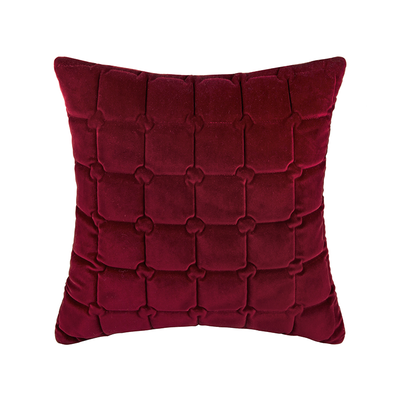 Artcest Cozy Solid Quilted Velvet Throw Pillow Case, Decorative Couch Cushion Cover, Soft Sofa Euro Sham Luxury Cvelvet Cushion Cover