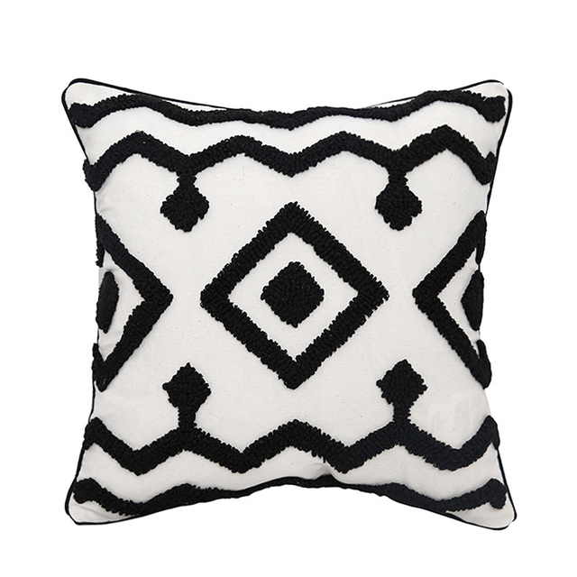 Decorative Boho Moroccan Tuft Sofa Cushion Cover