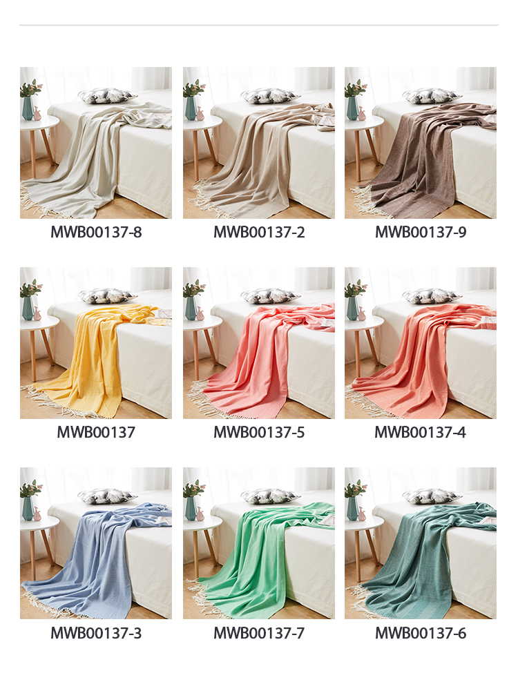 Boho Throw Blankets Outdoor Woven Tassel Blankets, Super Soft Cozy