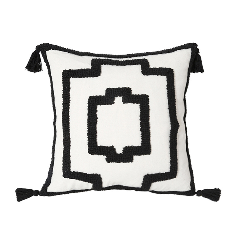 PE21004E/PE22005E/PE22006E/PE22007E Square Pattern Tufted Cushion Cover
