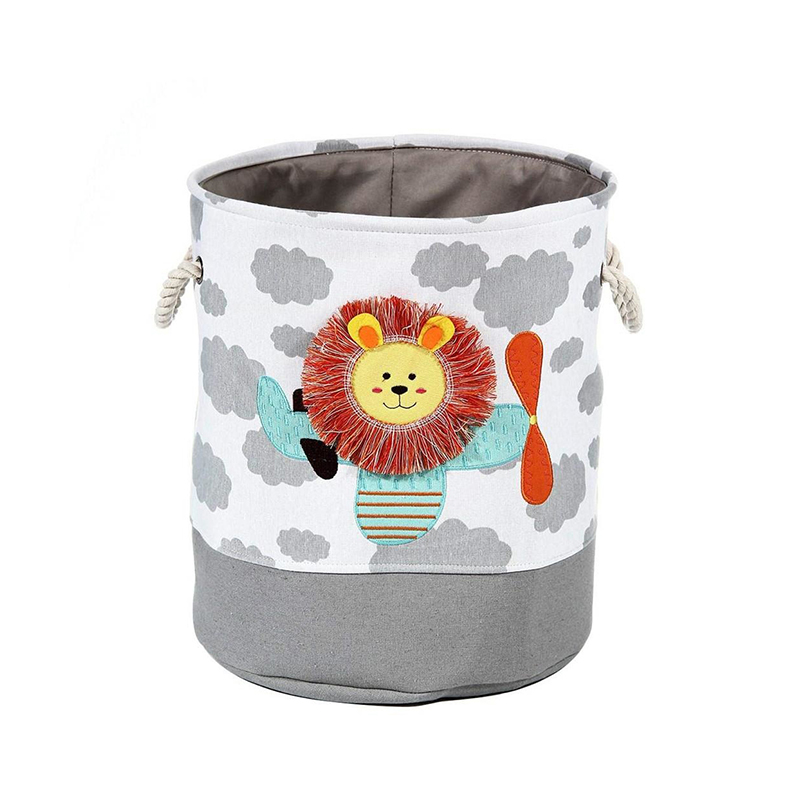 Savvydeco Kids Canvas Laundry&Toy Storage Basket 